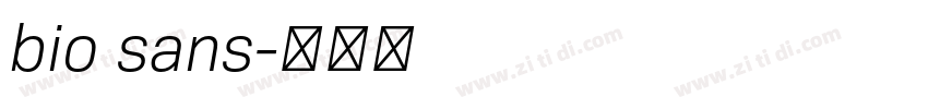 bio sans字体转换